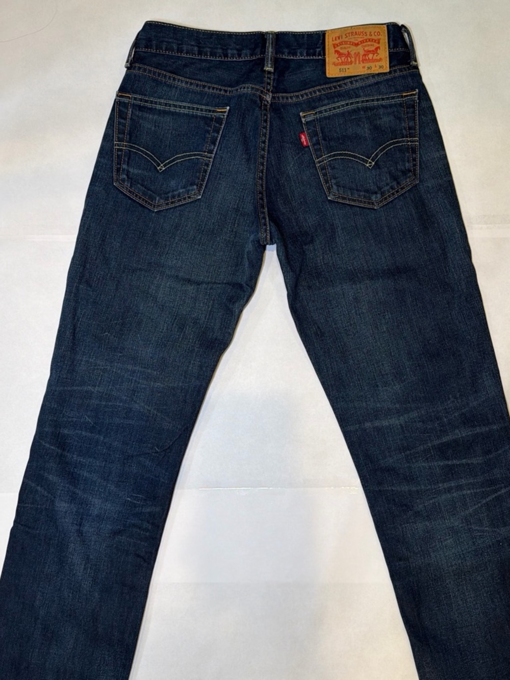 Levi's Men's Slim Straight Jeans in Dark Indigo